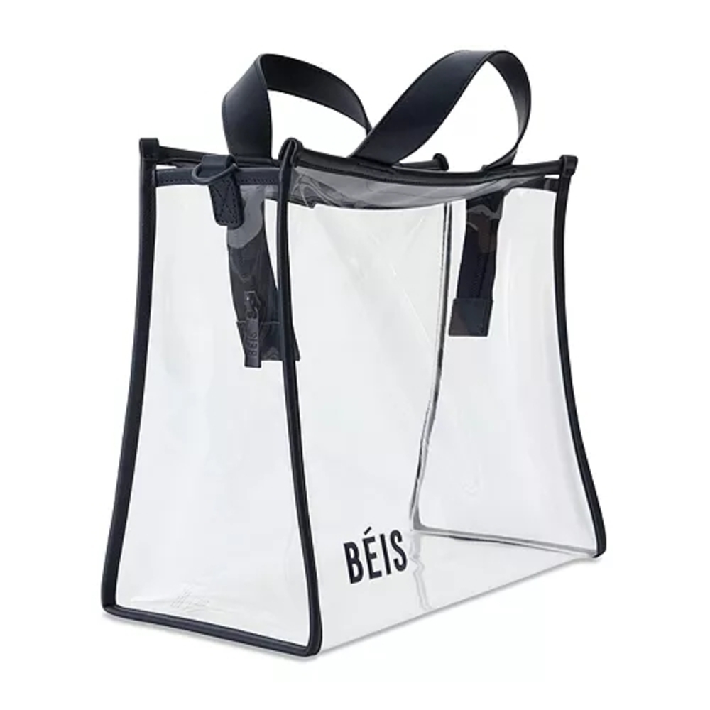 BEIS Clear Navy Stadium Tote - Picture 2 of 6